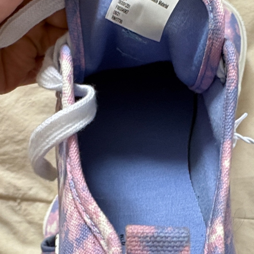 Cat & Jack Pascale Little Girl Youth Size 3 Pink and Purple Tie-Dye Sneakers NWT - Picture 7 of 9